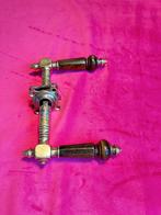 Antieke deurklinken met hoorn, deur grepen, deurkrukken, Ophalen of Verzenden