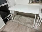 Witte tafel 125x75 cm, Ophalen, Zo goed als nieuw