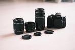 Canon EOS 750D + 3 Lenzen (set), Gebruikt, Spiegelreflex, Verzenden, Canon