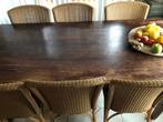 6 Lloyd Loom stoelen en eettafel, Ophalen, Overige kleuren, Zo goed als nieuw, Vijf, Zes of meer stoelen