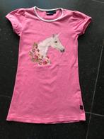 Meisjes jurkje / jurk roze met unicorn De Kunstboer mt 86/92, Gebruikt, Meisje, Jurkje of Rokje, De kunstboer