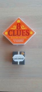 2 Spelletjes (Nieuw) 8 Clues en Oud en nieuw, Hobby en Vrije tijd, Gezelschapsspellen | Bordspellen, Ophalen of Verzenden, Nieuw