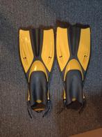 Zwemvliezen - Geel/Zwart - Maat L/XL, Watersport en Boten, Duiken, Ophalen of Verzenden