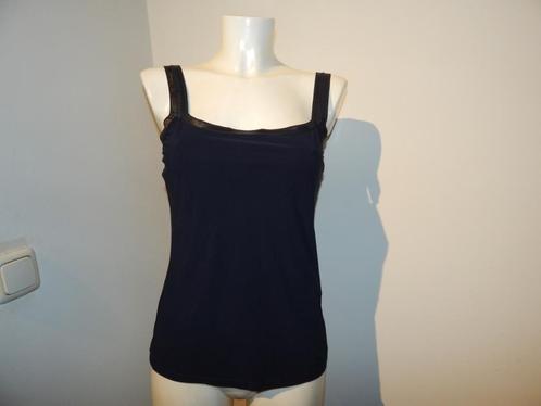 High Use travel stof top basis model stretch M, Kleding | Dames, Tops, Zo goed als nieuw, Maat 38/40 (M), Blauw, Zonder mouw, Verzenden