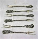 Zes cocktailvorkjes zilver Hildesheimer Rose ALBO (7040), Ophalen