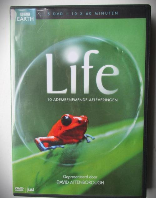 Life~David Attenboruogh~5 box DVD~BBC Earth 10 x 60 min, Cd's en Dvd's, Dvd's | Documentaire en Educatief, Zo goed als nieuw, Natuur