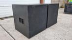 18 inch subwoofers op wielen met hoezen 1000 watt rms P.S, Gebruikt, Subwoofer, 120 watt of meer, Ophalen