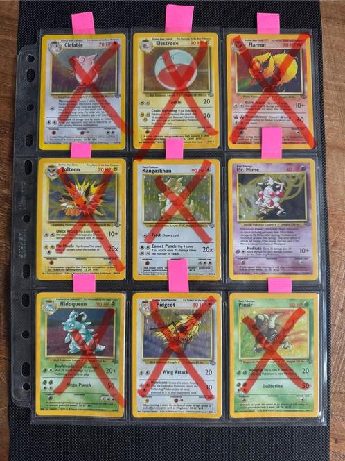Jungle set Rare en Holo’s Vaporeon Jolteon Flareon, Hobby en Vrije tijd, Verzamelkaartspellen | Pokémon, Zo goed als nieuw, Meerdere kaarten