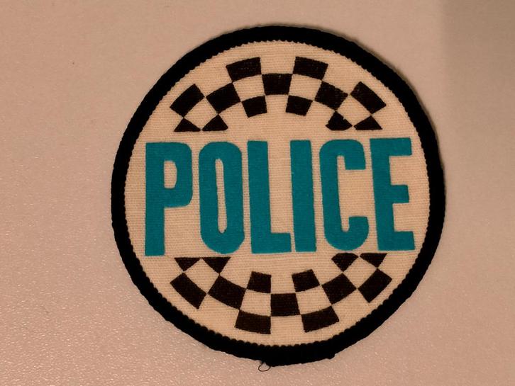 The Police Sting vintage logo patch pop rock embleem rond, Verzamelen, Muziek, Artiesten en Beroemdheden, Nieuw, Kleding, Ophalen of Verzenden