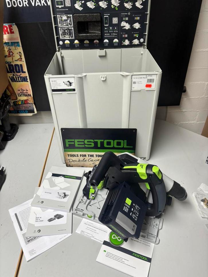 Nieuwe Festool TSC 55 K 5.0 KEBI Plus/XL inval accuzaag, Doe-het-zelf en Verbouw, Gereedschap | Zaagmachines, Nieuw, Decoupeerzaag