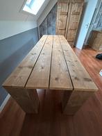Steigerhouten tafel, Ophalen, Gebruikt, Rechthoekig, Hout