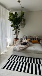 Stockholm Ikea Kleed zwart wit, Huis en Inrichting, Ophalen, Zo goed als nieuw, 200 cm of meer, Rechthoekig