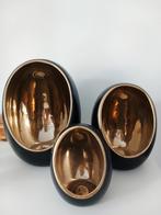 Set van 3 decoratieve ei kandelaars, Overige materialen, Schaal, Rond, Ophalen of Verzenden