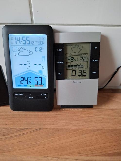 Weestations Hama en de ander uit Denemarken. bieden, Audio, Tv en Foto, Weerstations en Barometers, Zo goed als nieuw, Ophalen of Verzenden