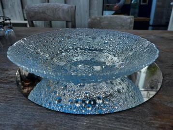 Grote glazen schaal Pavel Panek Sklo Union vintage beschikbaar voor biedingen