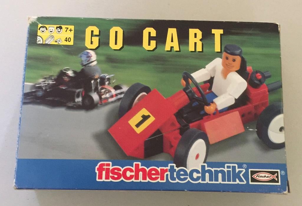 Fischer Technik Go Cart kart met poppetje, Kinderen en Baby's, Speelgoed | Educatief en Creatief, Ophalen of Verzenden, Gebruikt