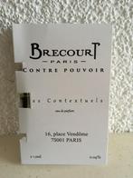 Proefjes niche Parfum Brecourt 1,2 ml o.a. Contre Pouvoir, Verzamelen, Nieuw, Gevuld, Proef of Tester, Verzenden