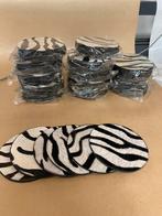 Partijhandel: 14x 6 stuks onderzetters koehuid Zebra rond, Ophalen of Verzenden, Nieuw