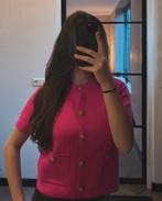 Zara Roze Vest Gouden Knopen Maat S, Verzenden, Zara, Zo goed als nieuw, Korte mouw