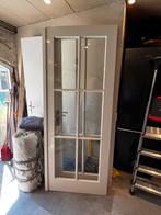 Openslaande hardhouten deuren, Doe-het-zelf en Verbouw, Deuren en Horren, Ophalen, Gebruikt, 80 tot 100 cm, Binnendeur