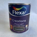 Flexa Creations Muurverf Industrial Grey Krijt Grijs 1L, Flexa, Flexa, Nieuw, Ophalen of Verzenden