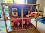 (Barbie) Poppenhuis met Inrichting, Ophalen, Gebruikt, Poppenhuis