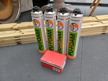 purschuim, ventilatielatten en schroeven  beschikbaar voor biedingen