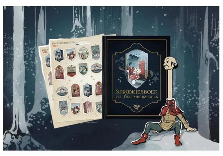 Jaar 2025 "Sprookjesboek" bij 2 vellen Decemberzegels 2025., Postzegels en Munten, Postzegels | Nederland, Postfris, Na 1940, Ophalen of Verzenden