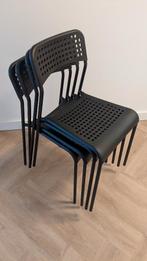 4 stapelbare stoelen, IKEA Sandsberg, zwart, Ophalen, Zwart, Nieuw, Vier