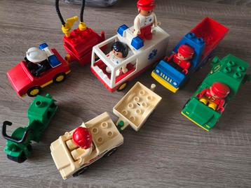 Duplo Voertuigen Set: Ambulance, Brandweer, etc. beschikbaar voor biedingen