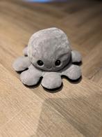 ZGAN zwart grijs omkeerbare knuffel octopus emotie blij boos, Ophalen of Verzenden, Zo goed als nieuw, Overige typen