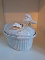 Vintage paté bakje, porseleinen eendje, terrine, schaal, Huis en Inrichting, Vintage, Overige typen, Ophalen of Verzenden, Zo goed als nieuw