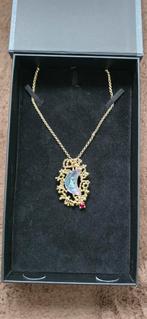 Gouden ketting (nep)  met maan hanger, Ophalen of Verzenden, Zo goed als nieuw, Met edelsteen, Goud