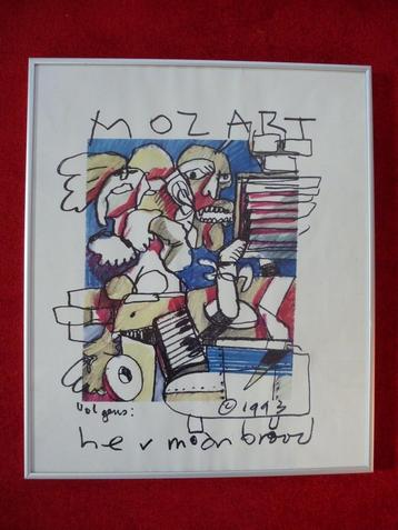 Kunstposter Herman Brood - In lijst beschikbaar voor biedingen