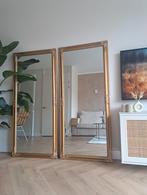 Twee grote spiegels goudbrons antieklook, Huis en Inrichting, Woonaccessoires | Spiegels, Ophalen of Verzenden, Zo goed als nieuw