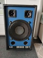 Te koop Speakers merk Briggs 12 inch met 2x tweaters, Zo goed als nieuw, 60 tot 120 watt, Front, Rear of Stereo speakers, Ophalen