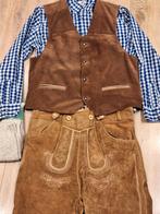 Lederhose 52 gilet overhemd kousen oktoberfeest, Ophalen, Zo goed als nieuw, Maat 52/54 (L)