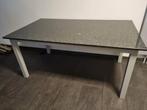 Eettafel met granietenblad, Huis en Inrichting, Tafels | Eettafels, Ophalen, Gebruikt, 200 cm of meer, 50 tot 100 cm