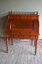 Prachtig antieke noten Art Deco cylinderbureau, secretaire.