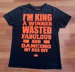 T-shirt KONINGSDAG coolcat, Kleding | Heren, T-shirts, Verzenden, Zwart, Maat 56/58 (XL), Coolcat