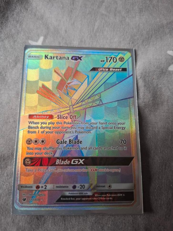 Pokemon Card Rainbow Kartana GX Mint, Hobby en Vrije tijd, Verzamelkaartspellen | Pokémon, Zo goed als nieuw, Ophalen of Verzenden