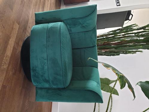 Dutchbone flower fauteuil groen, Huis en Inrichting, Fauteuils, Gebruikt, Stof, 75 tot 100 cm, 75 tot 100 cm, Ophalen