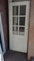 Mooie Houten Binnendeur met Glas, Doe-het-zelf en Verbouw, Ophalen, 80 tot 100 cm, Binnendeur, Glas