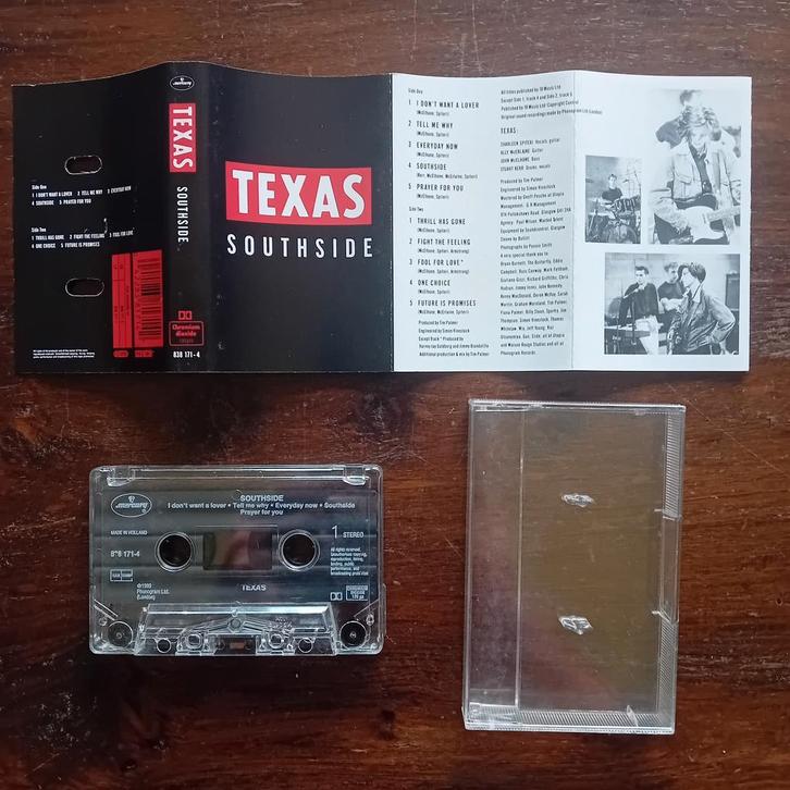 Texas - Southside cassette tape rock pop, Cd's en Dvd's, Cassettebandjes, Gebruikt, Pop, 1 bandje, Ophalen of Verzenden