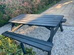 Picknick tafel 180x160cm zwart, Ophalen of Verzenden, Zo goed als nieuw, Rechthoekig