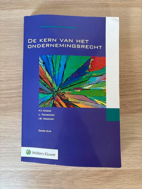 L. Timmerman - De kern van het ondernemingsrecht, Boeken, Studieboeken en Cursussen, Zo goed als nieuw, HBO, Alpha, Ophalen of Verzenden