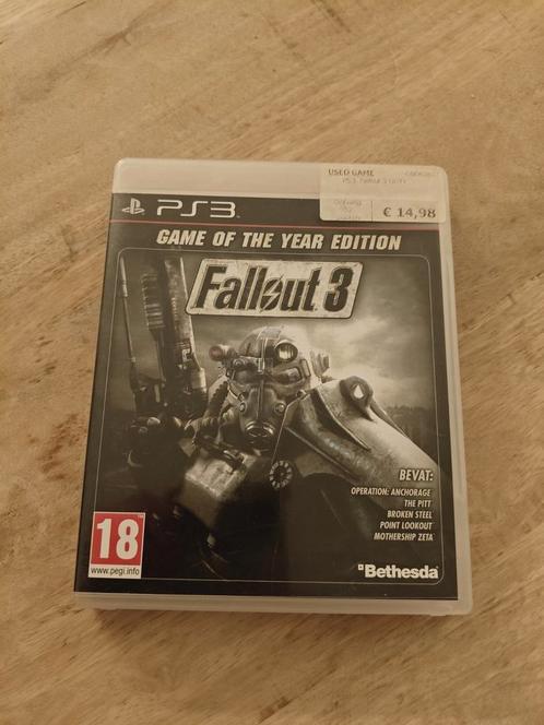 Fallout 3 Game of the year PS3, Spelcomputers en Games, Games | Sony PlayStation 3, Zo goed als nieuw, 1 speler, Vanaf 18 jaar