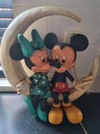 Disney Mickey & Minnie op de Maan Beeld, Ophalen of Verzenden, Mickey Mouse, Gebruikt, Beeldje of Figuurtje