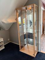 Glazen vitrinekast, Huis en Inrichting, Kasten | Vitrinekasten, Ophalen, Minder dan 50 cm, 150 tot 200 cm, 25 tot 50 cm