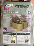 Vigoroot Plantzakken 5 Liter - 3 stuks, Tuin en Terras, Bloempotten, Ophalen, Overige materialen, Rond, Binnen